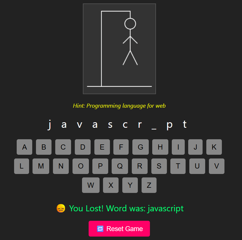 hangman game